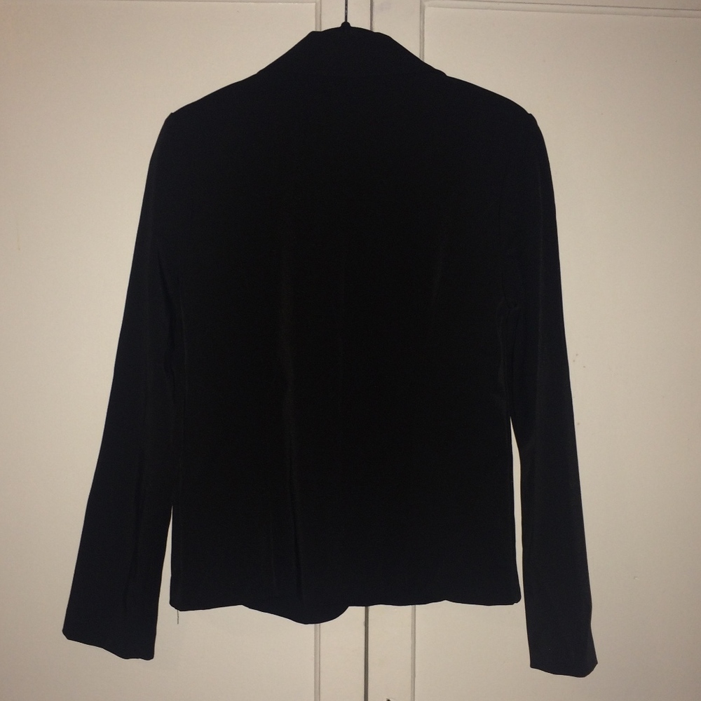 VINTAGE 1990's BLACK SUIT JACKET BLAZER SIZE 4 - Picture 4 of 7